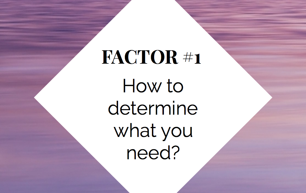 How To Determine What You Need?
